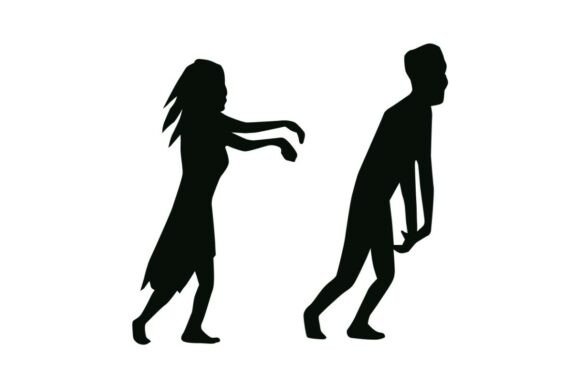 Download Stalking Zombie Silhouettes - Zombie silhouettes Collection