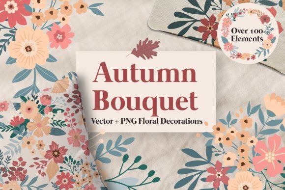 Download Autumn Floral Illustrations - Illustrations Collection